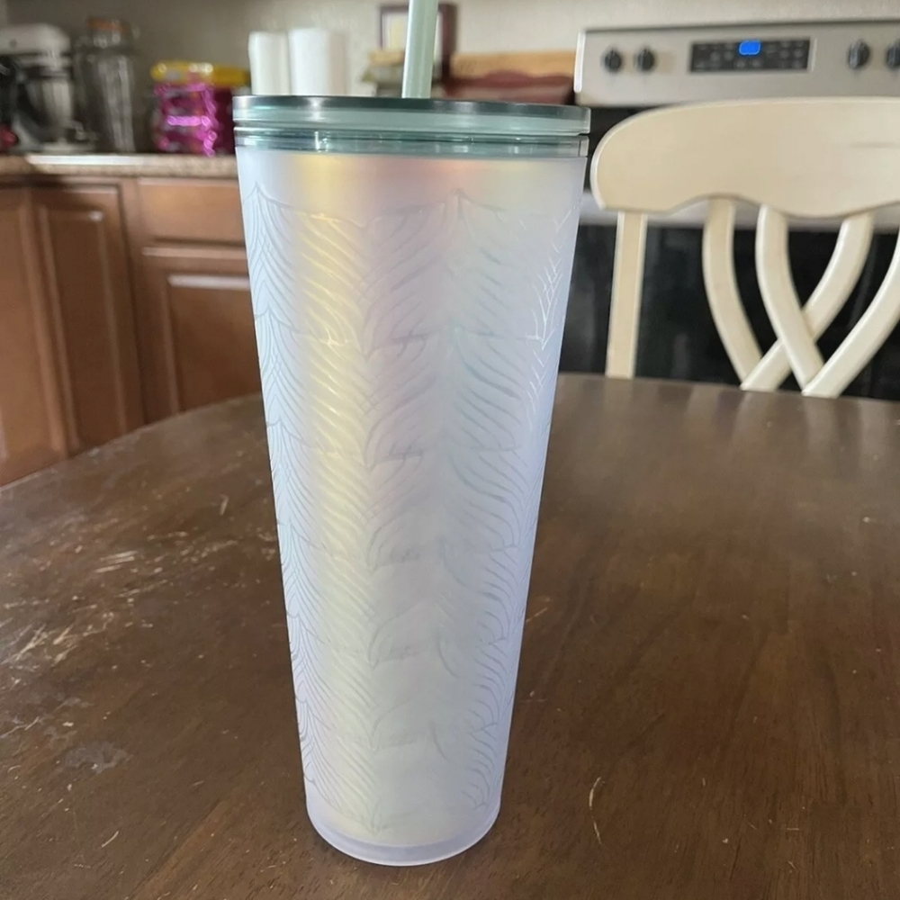 Starbucks 2021 anniversary frosted fin tumbler